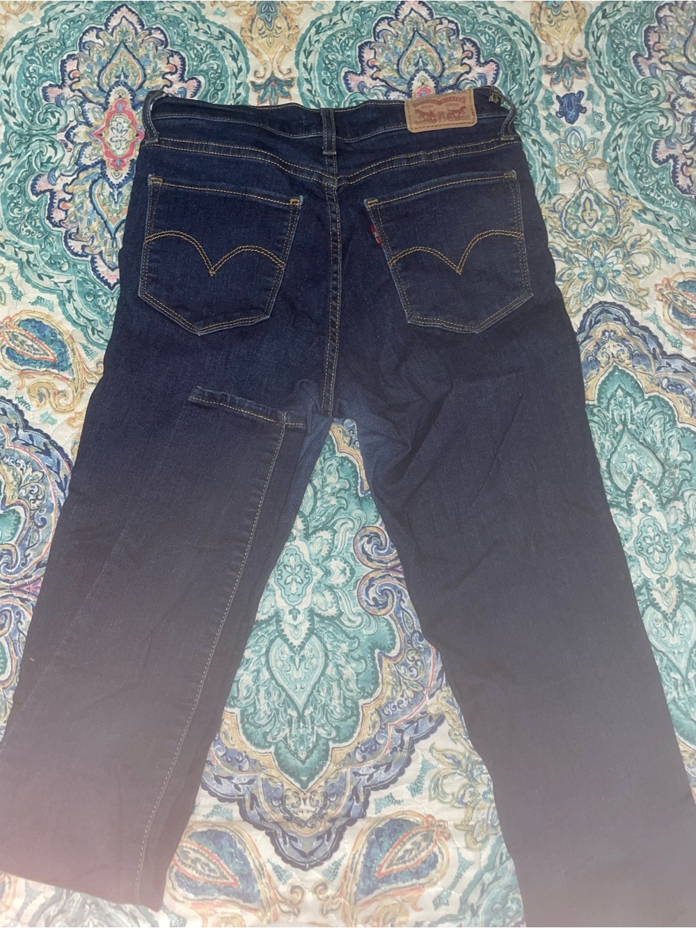 Levi's Dark Indigo Straight-Leg Women's Jeans